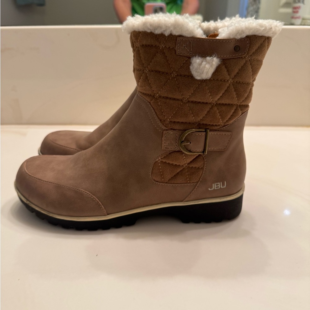 JBU Women's Brown Quilted Boots